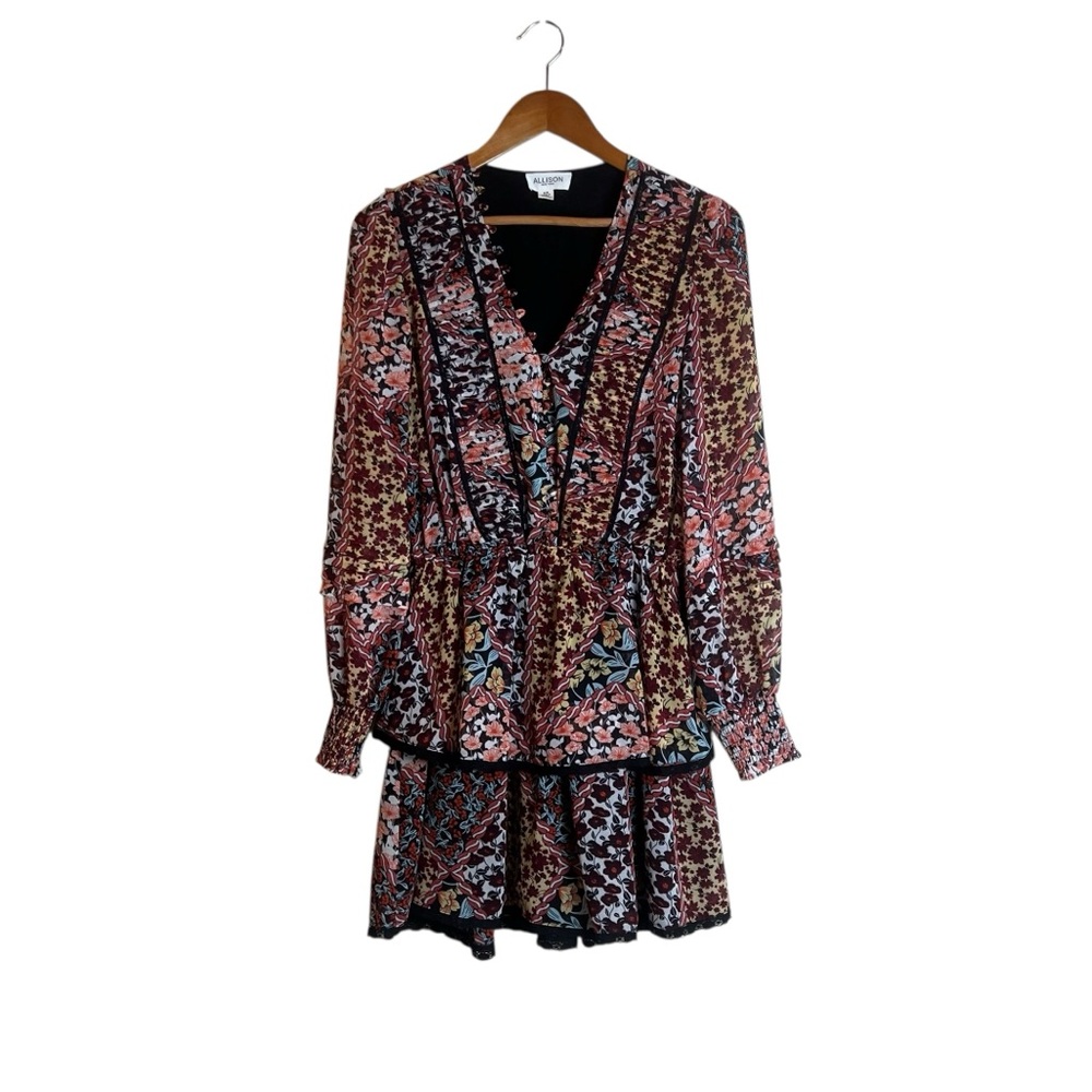 Allison New York floral long sleeve dress. Size medium